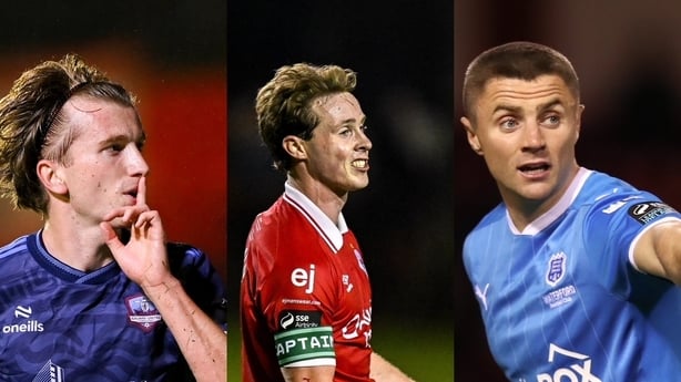 Galway United Sligo Rovers Waterford players