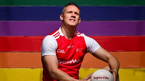 Pictured is Armagh footballer Mark Shields to officially launch SuperValu's new limited-edition Pride themed Bag for Life. Available this month in SuperValu stores across the country, the bold and bright rainbow tote is designed to be carried with pride and will be available to purchase for €3. Prof