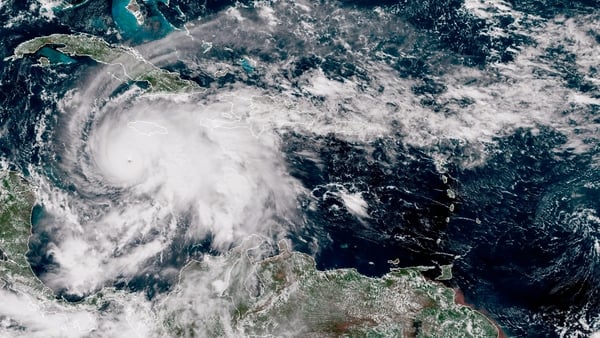 Hurricane Melissa's path in the Carribbean