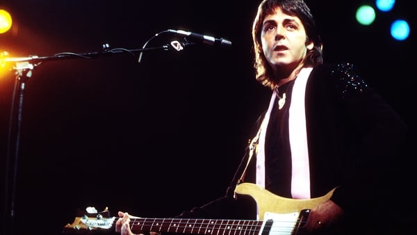 Paul McCartney fronts Wings in May 1976 in Los Angeles