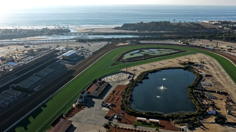 Del Mar is known as the racecourse where the turf meets the surf