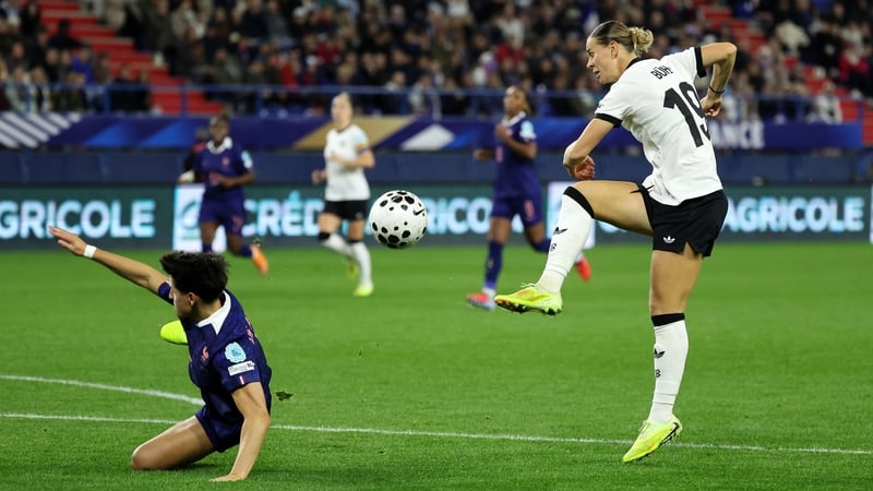 Klara Buhl (R) was on the mark again for Germany