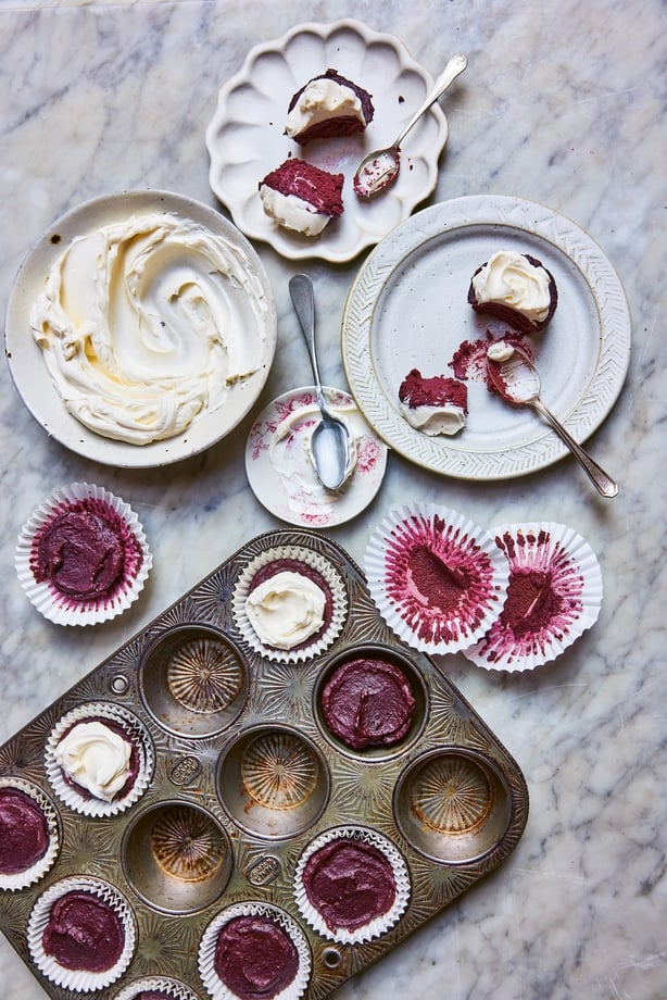 A photo of Clodagh McKenna's Beetroot chocolate cupcakes
