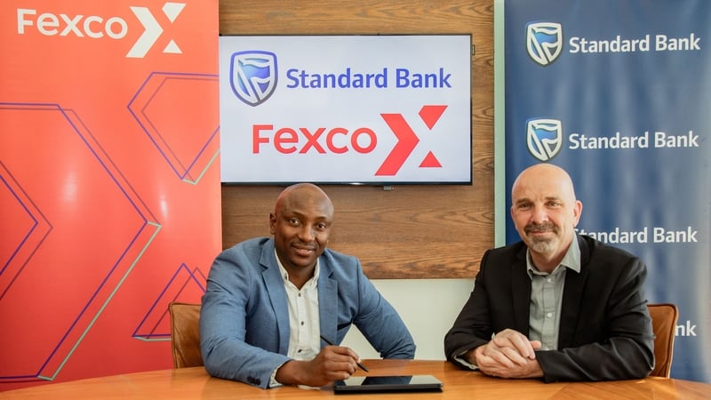 Norman Nyawo (left), Head of Merchant Solutions at Standard Bank South Africa and Sean Crowe, CEO of Fexco Financial Services