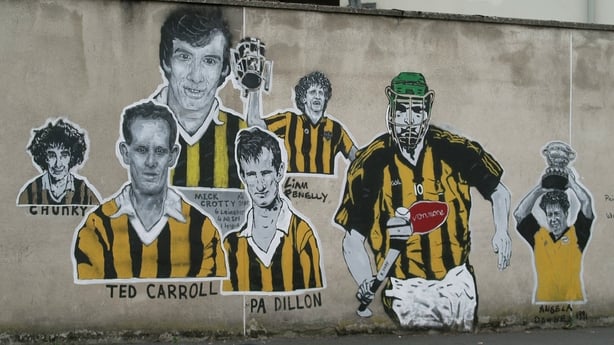 Part of the Kilkenny GAA mural outside Nowlan Park