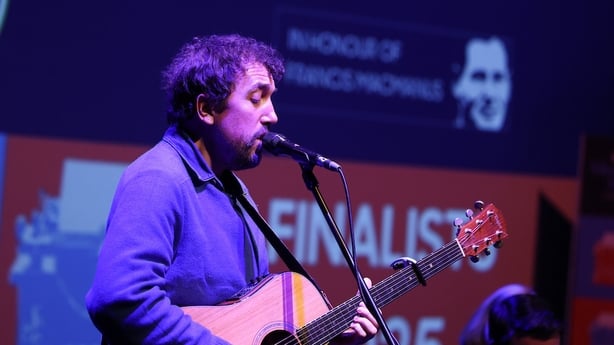 musician David Kitt performs on stage at the 2025 RTÉ Short Story Competition awards night, Pavilion Theatre Dun Laoghaire, Oct 2025