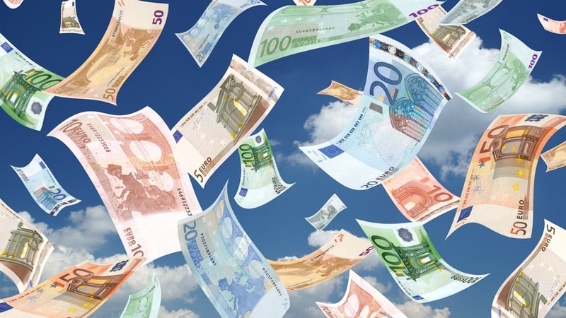 The man noticed the euro notes as he was out driving last year (Stock image)