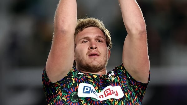 AUCKLAND, NEW ZEALAND - SEPTEMBER 06: Jan-Hendrik Wessels of South Africa warms up ahead of The Rugby Championship match between the New Zealand All Blacks and South Africa Springboks at Eden Park on September 06, 2025 in Auckland, New Zealand. (Photo by