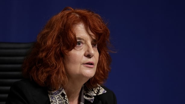 Paris State Prosecutor Laure Beccuau gives a press conference along with representatives of the French police's BRB anti-gang unit BRB (Brigade de Repression du Banditisme) and the Central Office for Combating Trafficking in Cultural Property