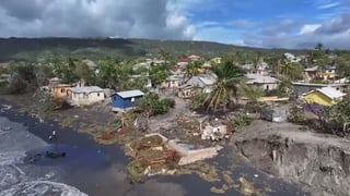 Drone captures damage left by Hurricane Melissa in Jamaica fishing village