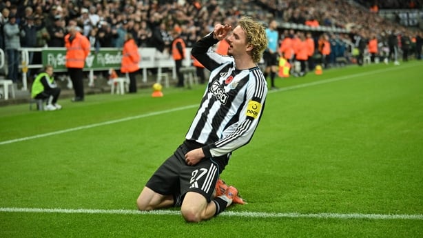 Newcastle United's German striker #27 Nick Woltemade