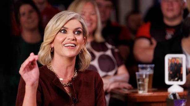 Muireann O'Connell has a laugh with Johnny B and Johnny Smacks