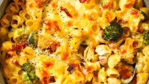 Nevens Recipes - Chicken and Bacon Pasta Bake show image