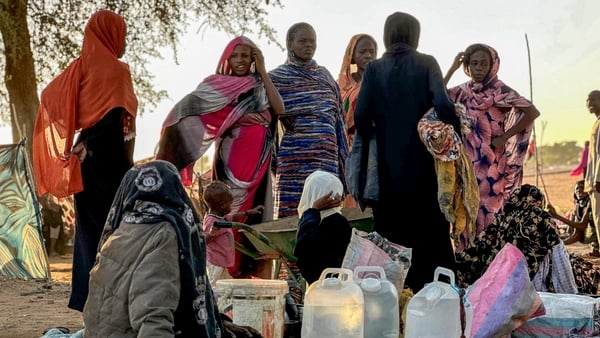 Displaced Sudanese who fled El-Fasher after the city fell to the Rapid Support Forces