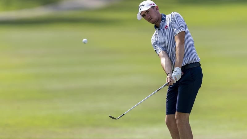 Tom McKibbin in second round action at the Hong Kong Open