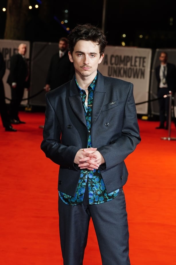 Timothee Chalamet attending the UK premiere of Complete Unknown at BFI Southbank, London.