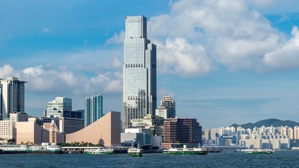 A view of the Rosewood Hong Kong