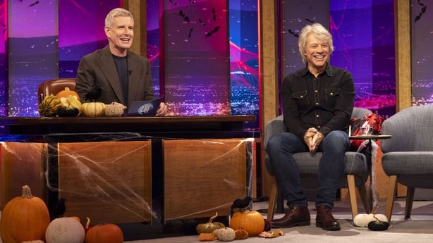 Jon Bon Jovi speaks to Patrick Kielty on the Late Late Show Halloween Special