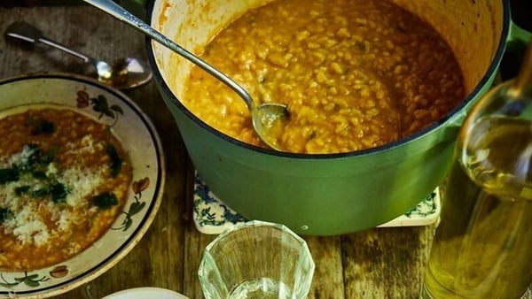 pot of chicken cuddle soup