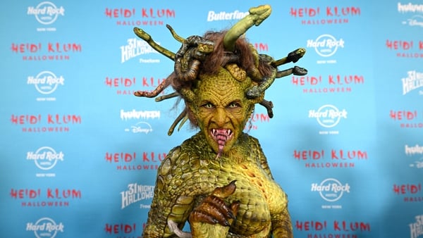 Heidi Klum dressed up as Medusa