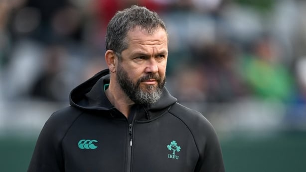 1 November 2025; Ireland head coach Andy Farrell before the Gallagher Cup match between Ireland and New Zealand at Soldier Field in Chicago, USA. Photo by Ramsey Cardy/Sportsfile