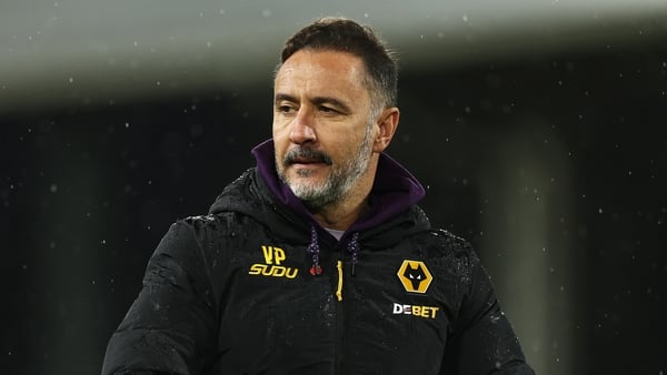 LONDON, ENGLAND - NOVEMBER 01: Vitor Pereira, Manager of Wolverhampton Wanderers, looks on after the team's defeat in the Premier League match between Fulham and Wolverhampton Wanderers at Craven Cottage on November 01, 2025 in London, England. (Photo by