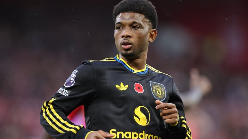 Amad Diallo earned United a point on Saturday with a volley