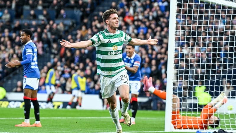 Johnny Kenny was on the mark for Celtic against Rangers