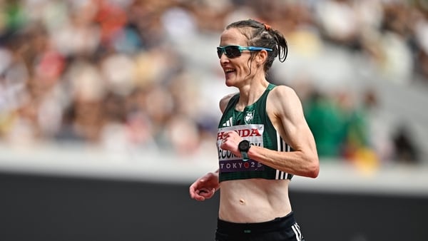 14 September 2025; Fionnuala McCormack of Ireland after the women's marathon during day two of the World Athletics Championships Tokyo 2025 at Japan National Stadium in Tokyo, Japan. Photo by Sam Barnes/Sportsfile