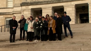 Families of Disappeared during Troubles lay wreath