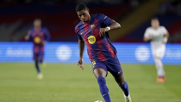 BARCELONA, SPAIN - NOVEMBER 2: Marcus Rashford of FC Barcelona during the LaLiga EA Sports match between FC Barcelona v Elche at the Lluis Companys Olympic Stadium on November 2, 2025 in Barcelona Spain (Photo by David Ramirez/Soccrates/Getty Images)