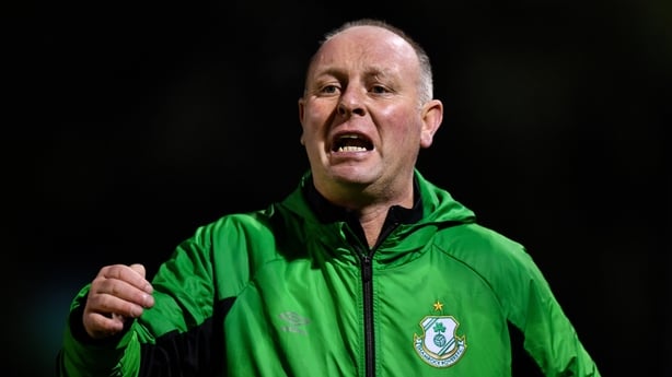 Shamrock Rovers coach Thomas Morgan during the SSE Airtricity U17 National League Final match between Shamrock Rovers and Bohemians at the UCD Bowl in Dublin.