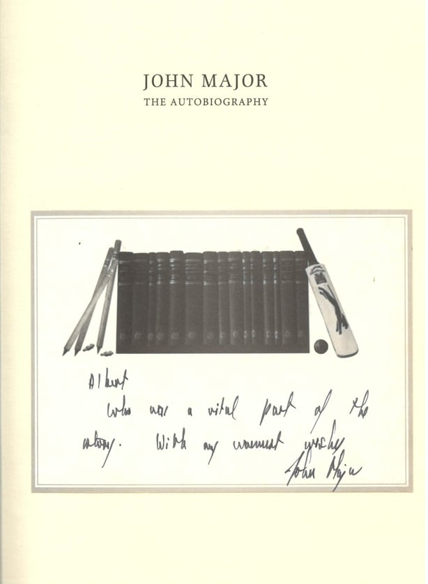 John Major autobiography dedication