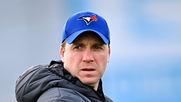 2 November 2025; Athy joint-manager Ross Bell before the AIB Leinster GAA Football Senior Club Championship round 1 match between Baltinglass and Athy at Echelon Park in Aughrim, Wicklow. Photo by Piaras Ó Mídheach/Sportsfile