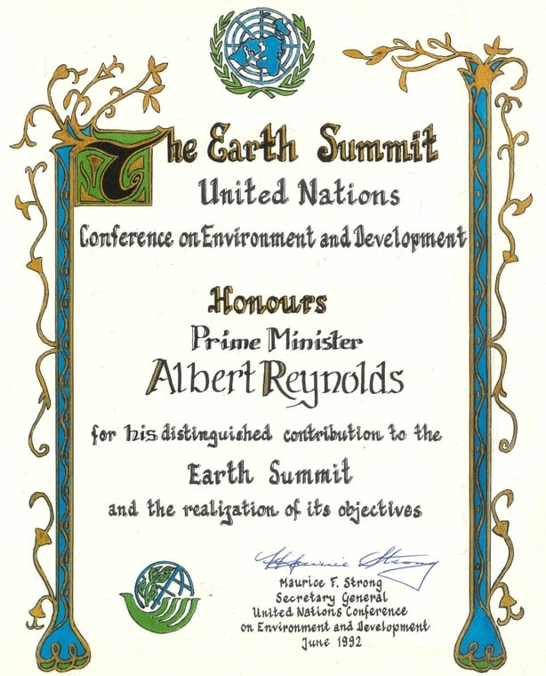Earth Summit cert 1992