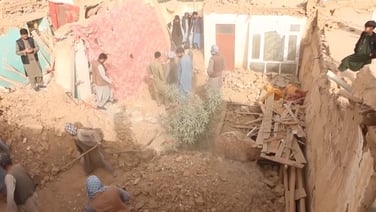Afghans dig through rubble after deadly earthquake