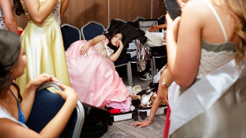 An image from photographer Eimear Lynch's series Miss Ireland Teen