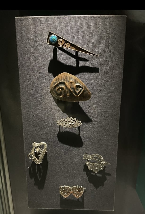  historical brooches on display at the National Museum of Ireland - Decorative Arts & History, Collins Barracks