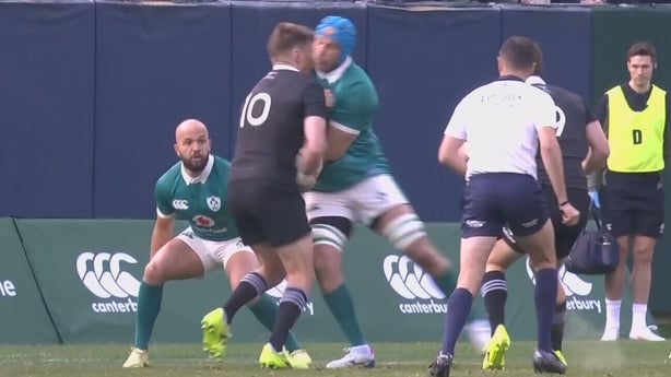 Tadhg Beirne high tackle Beauden Barrett
