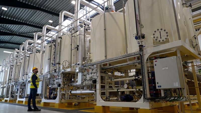 The new operating HySynergy hydrogen plant in Denmark
