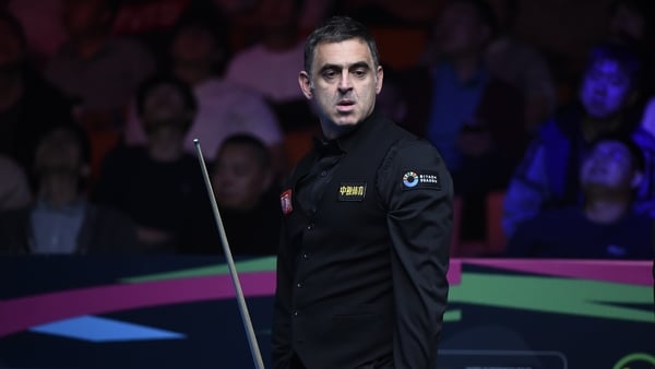 NANJING, CHINA - NOVEMBER 02: Ronnie O'Sullivan of England reacts in the Qualifying second round match against Allan Taylor of England on day 1 of International Championship 2025 at SNC National Fitness Center on November 2, 2025 in Nanjing, Jiangsu Provi