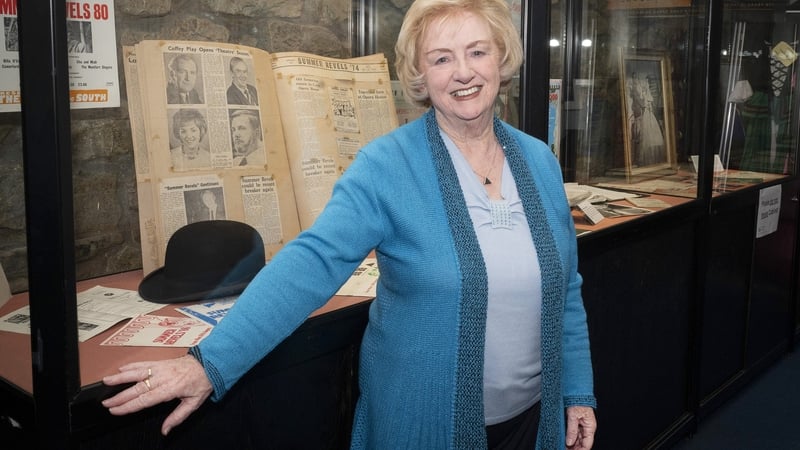 Charlotte O'Byrne at the launch of the Send it Home exhibition at Cork City Library