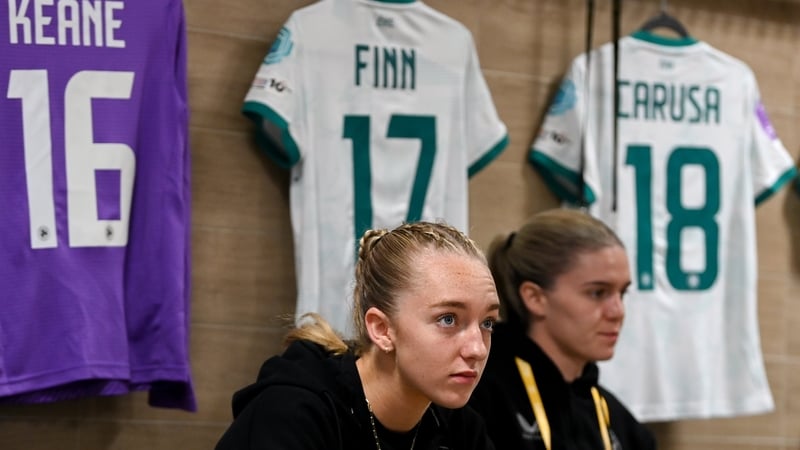 Katie Keane before the Belgium match at the Den Dreef Stadium in Leuven
