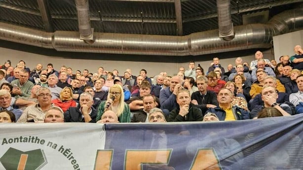 People attend meeting