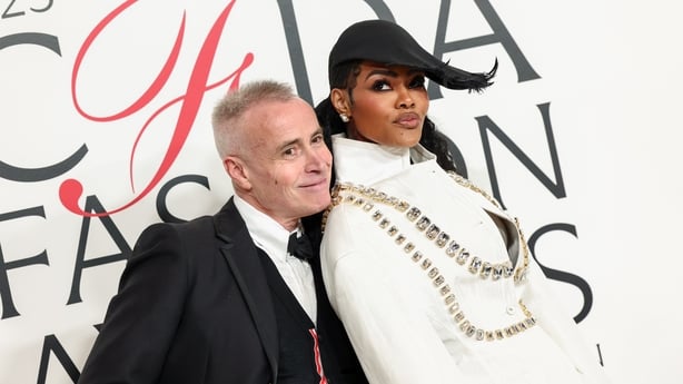 Thom Browne and Teyana Taylor at the 2025 CFDA Fashion Awards held at The American Museum of Natural History on November 03, 2025 in New York, New York. (Photo by Stephanie Augello/WWD via Getty Images)