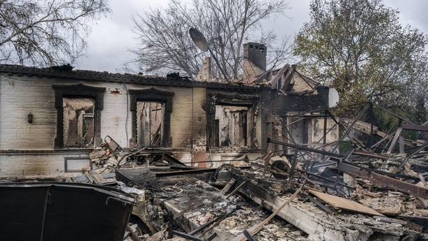 KOSTIANTYNIVKA, UKRAINE - NOVEMBER 1: A view of the destruction caused by Russian attacks on the city of Kostiantynivka, Ukraine, on November 1, 2025. Russia carried out a series of strikes against the city, damaging apartment buildings and killing residents. (Photo by Jose Colon/Anadolu via Getty I