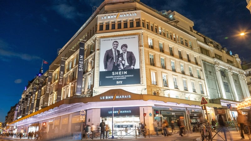 Shein is set to open its first bricks and mortar store in Paris