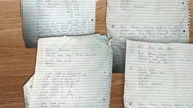 PRIME TIME dj carey handwritten notes 