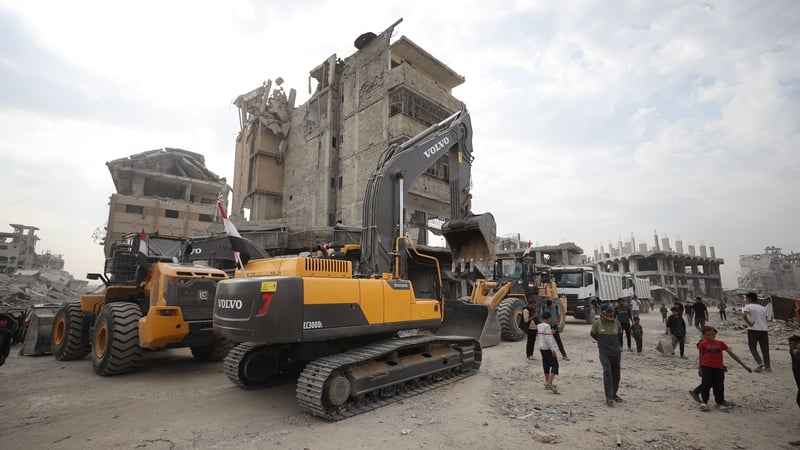 Search operations for the bodies of Israeli hostages continue as part of the ceasefire agreement between Israel and Hamas in Shujaiyya, Gaza