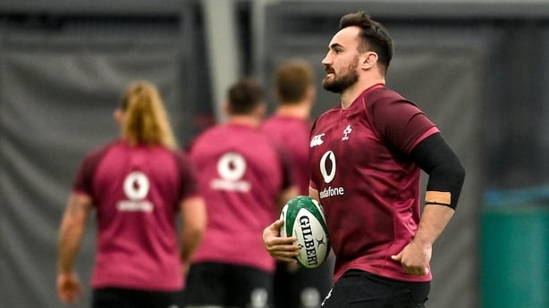4 November 2025; Rónan Kelleher during an Ireland Rugby training session at the IRFU High Performance Centre in Dublin. Photo by David Fitzgerald/Sportsfile